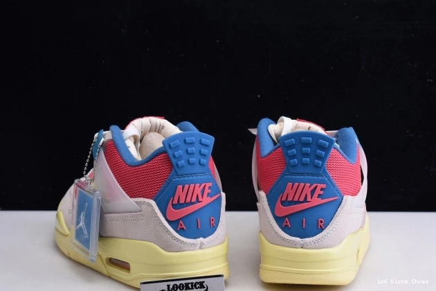 1st Kicks DC9533-800 Union Ice Guava Retro Jordan Air 4 0729